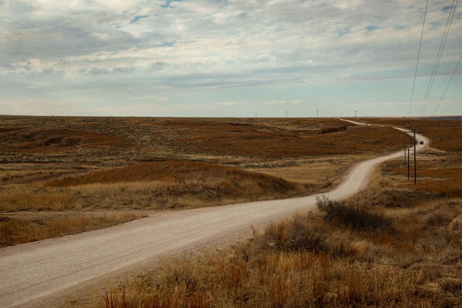 Winding road outside of Canadian, Texas for The New York Times. Brett Deering