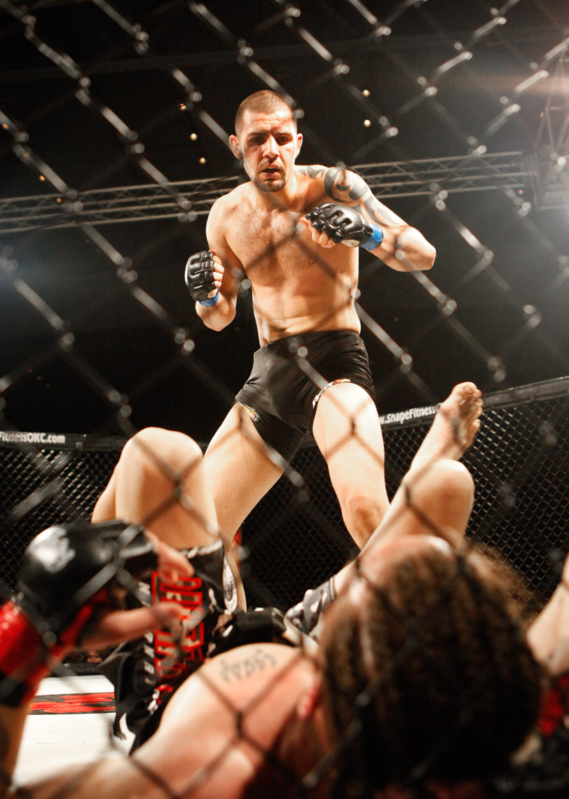 MMA fighters in the ring. Brett Deering Photography