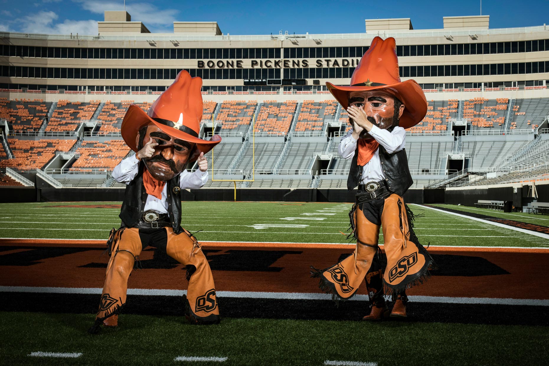 Taylor Collins, left,  and Austin Johnson are Oklahoma State Cowboy